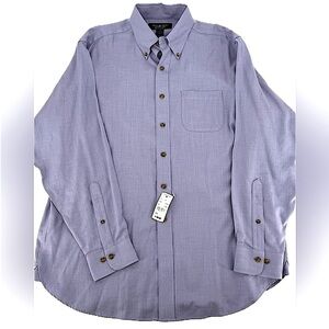 NWT. Brooks Brothers Country Club L/S Cashmere Blend Shirt. Size: Large Regular